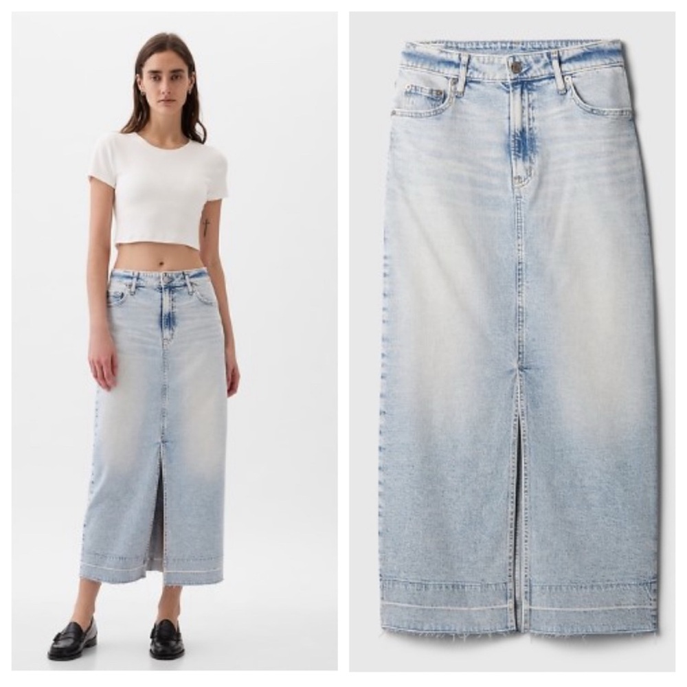 GAP Denim Midi Skirt Size 32